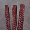 Cordon cuir tressé 8 à 12 mm 1 m pour bijoux – 6