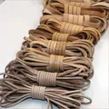 Cordon cuir véritable plat 2 à 20 mm 2 m – Couleur beige