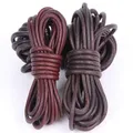 Cordon cuir véritable rond 1,5 à 8 mm 2 m – Couleur Retro Brown