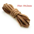 Cordon cuir véritable rond 1 à 8 mm 2 m – Couleur flat 10x2mm