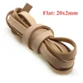 Cordon cuir véritable rond 1 à 8 mm 2 m – Couleur flat 20x2mm