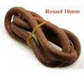 Cordon cuir véritable rond 1 à 8 mm 2 m – Couleur round 10mm