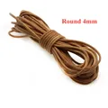 Cordon cuir véritable rond 1 à 8 mm 2 m – Couleur round 4mm