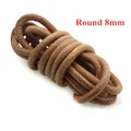 Cordon cuir véritable rond 1 à 8 mm 2 m – Couleur round 8mm