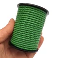 Cordon cuir véritable tressé 3 mm 1 yard – Color green