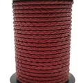 Cordon cuir véritable tressé 3 mm 1 yard – Color hawthorn
