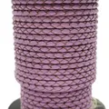 Cordon cuir véritable tressé 3 mm 1 yard – Color light purple