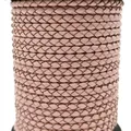 Cordon cuir véritable tressé 3 mm 1 yard – Color pink