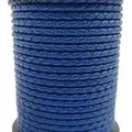 Cordon cuir véritable tressé 3 mm 1 yard – Color royal blue