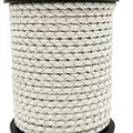 Cordon cuir véritable tressé 3 mm 1 yard – Color white