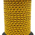 Cordon cuir véritable tressé 3 mm 1 yard – Color yellow