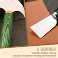 Couteau découpe cuir manche bois – 4