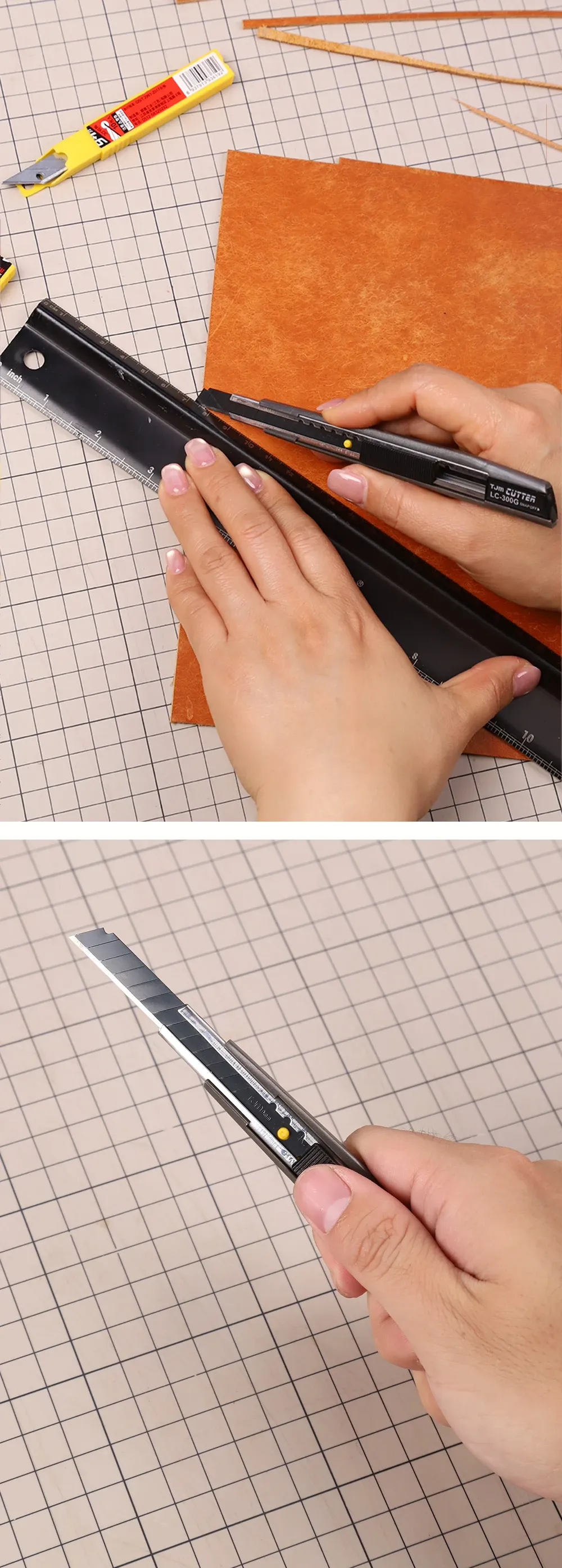 Couteau utilitaire cuir 1 à 30 lames