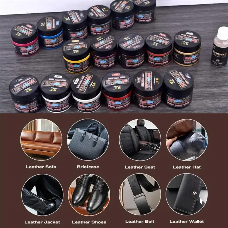 Crème de réparation cuir 50 ml pour rayures et restauration