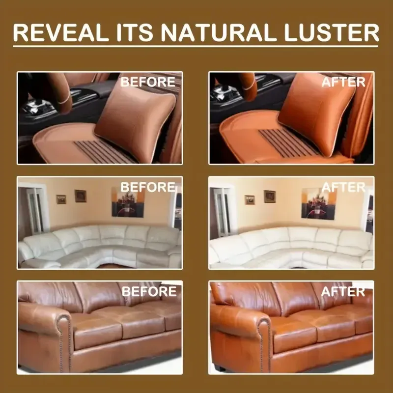 Crème rénovation cuir 35 g PU pour sièges auto et canapés