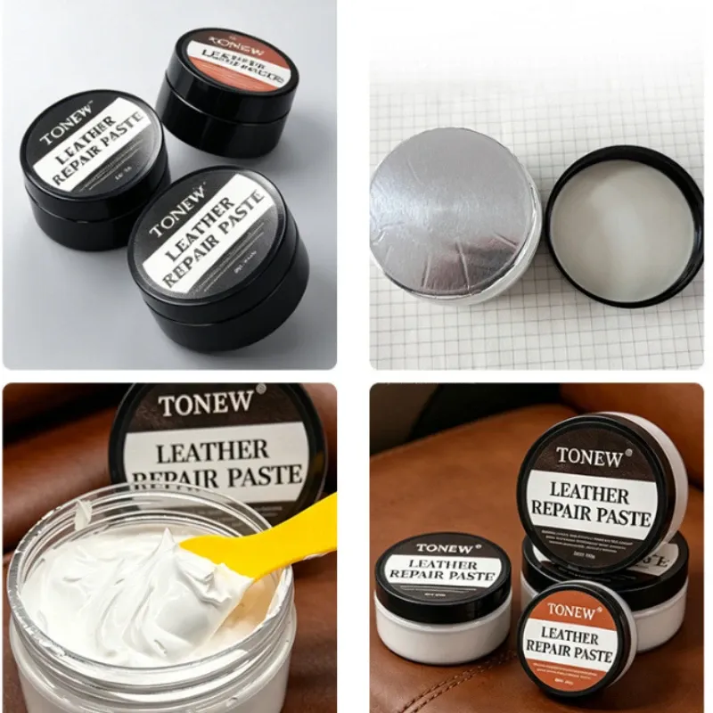 Crème réparation cuir 50 g pour chaussures et canapés