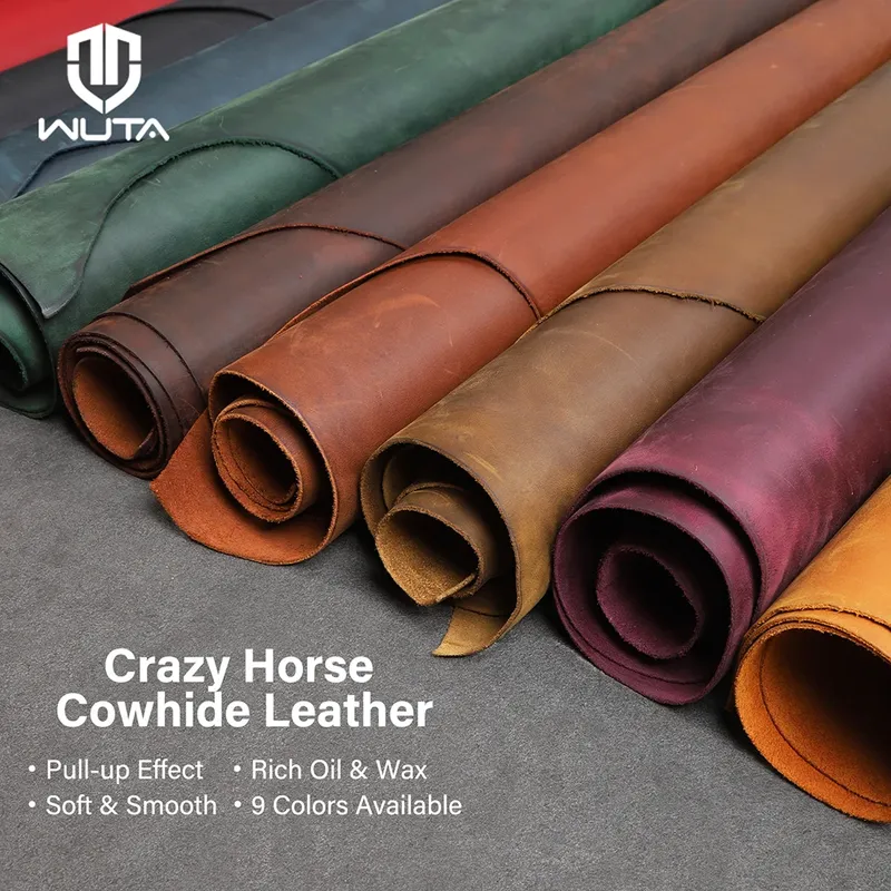 Cuir Crazy Horse 1,0 à 2,0 mm pour artisanat