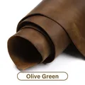 Cuir Crazy Horse 1,0 à 2,0 mm pour artisanat – Couleur Olive Green