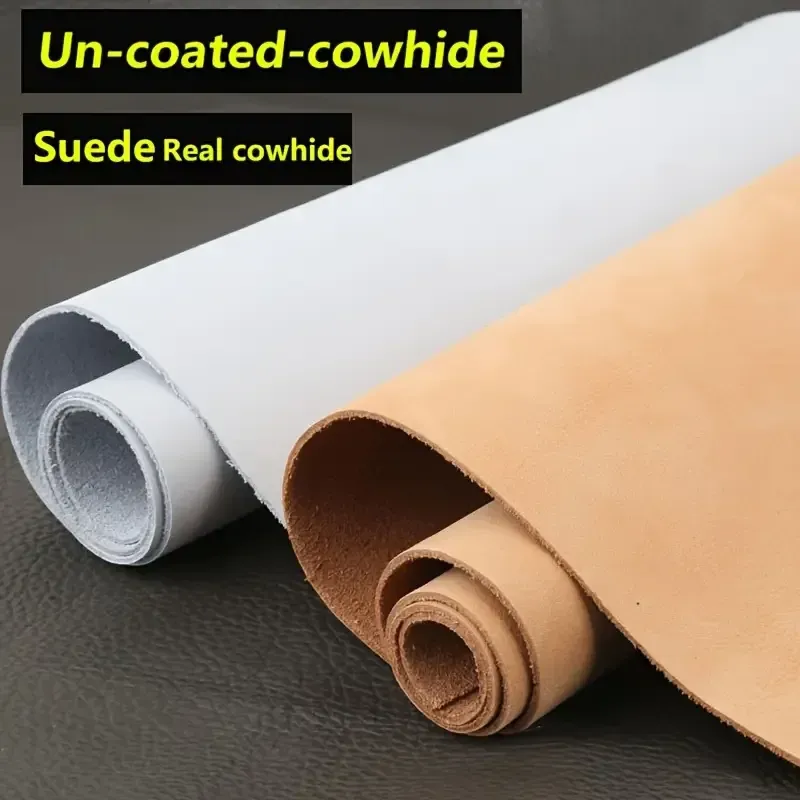 Cuir de vache souple 1,5 mm non teint pour travaux manuels