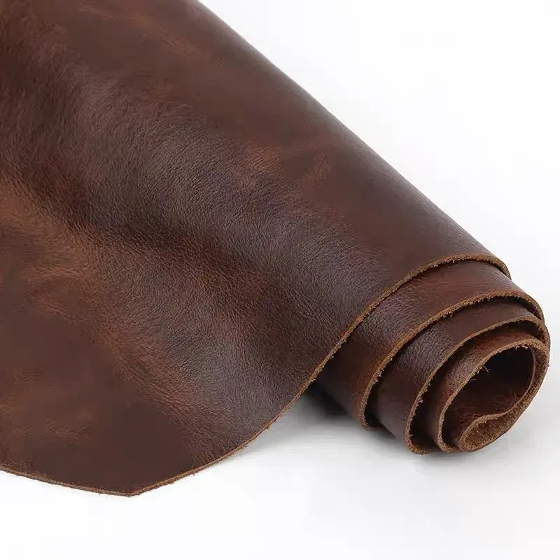 Cuir de vachette ciré à l'huile grain fin 21 à 60 cm