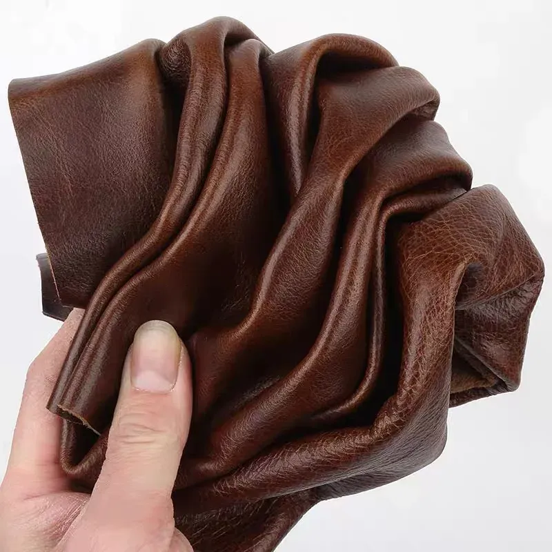 Cuir de vachette ciré à l'huile grain fin 21 à 60 cm