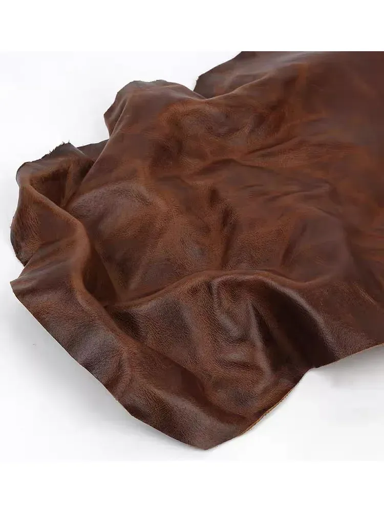 Cuir de vachette ciré à l'huile grain fin 21 à 60 cm