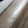 Cuir de vachette crocodile argenté 1,1 mm – 1