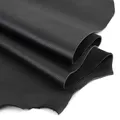 Cuir de vachette litchi 40 x 60 cm pour maroquinerie – Couleur noir