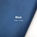 Cuir de vachette motif caviar bleu doux – Couleur Bleu - 1,0 mm d'épaisseur