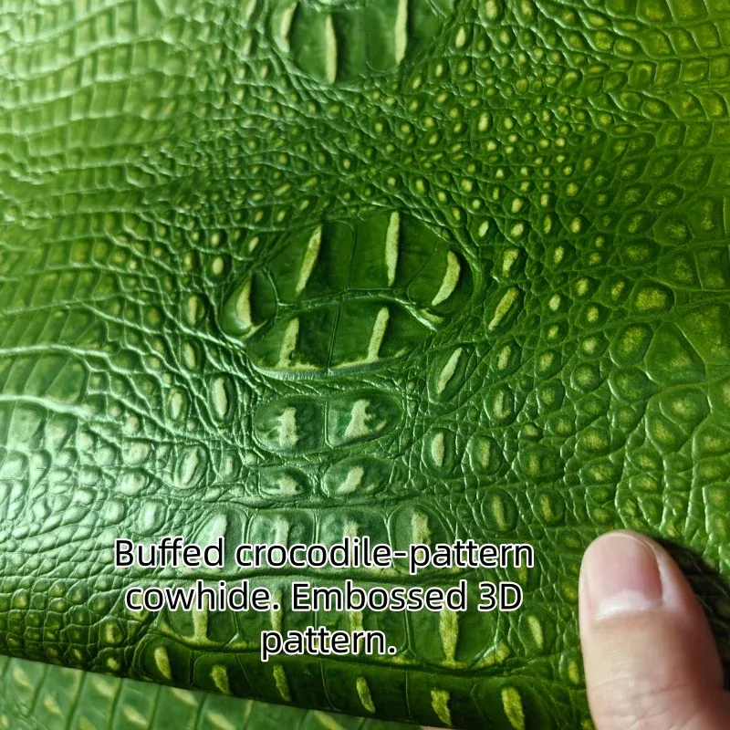 Cuir de vachette motif crocodile 1,5 mm