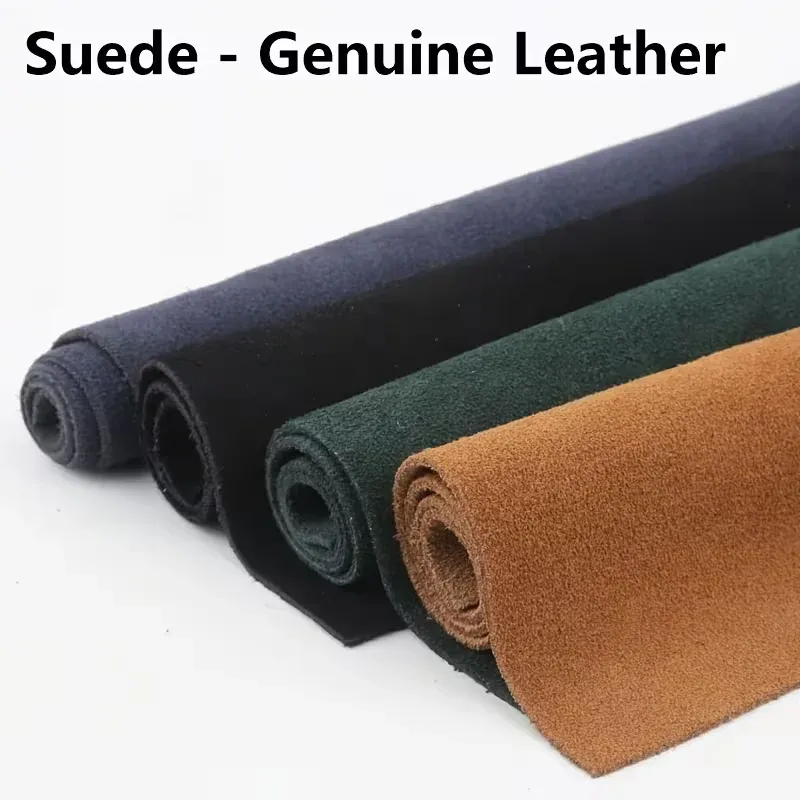 Cuir de vachette suédé 1,5 mm 18 à 66 cm