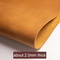 Cuir de vachette tanné 1,5 à 2 mm 30 à 100 cm – Couleur yellowbrown 2.0mm