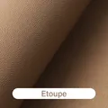 Cuir de veau gaufré 1,0 à 1,8 mm pour sacs – Couleur Etoupe