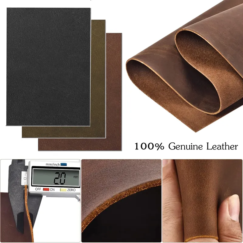 Cuir fou brillant 2,0 mm pour artisanat