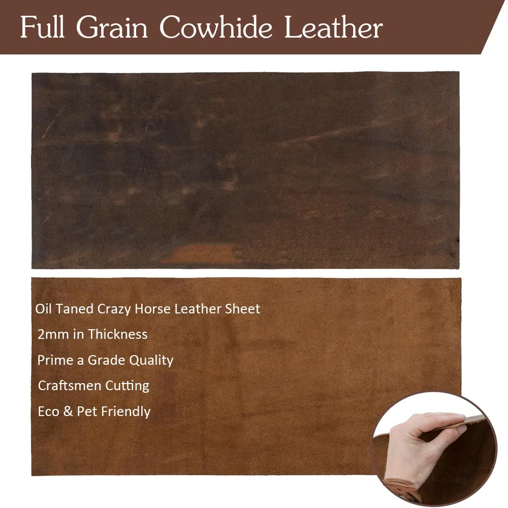 Cuir fou brillant 2,0 mm pour artisanat