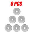 Cutter rotatif 45 mm pour artisanat du cuir et patchwork – Couleur 6pcs Blades