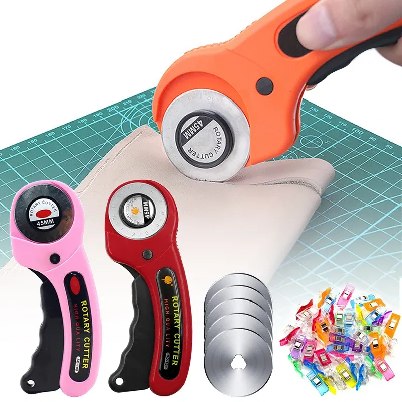 Cutter rotatif 45 mm pour artisanat du cuir et patchwork