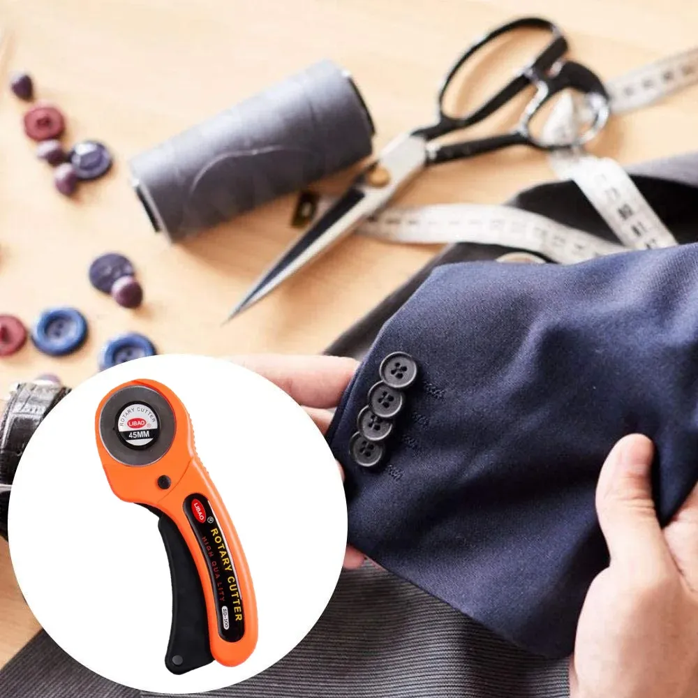 Cutter rotatif 45 mm pour artisanat du cuir et patchwork