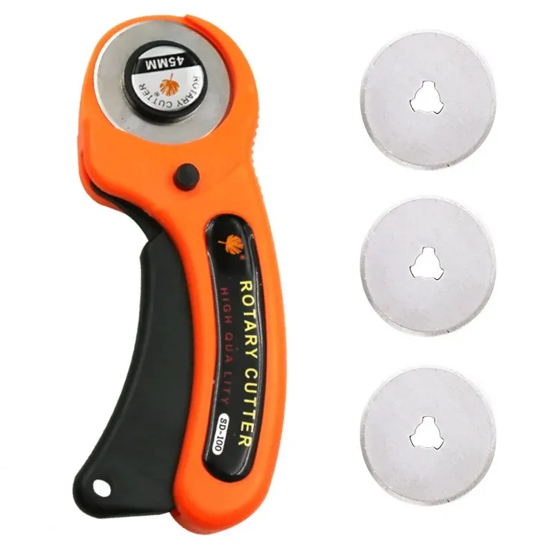 Cutter rotatif 45 mm pour artisanat du cuir et patchwork