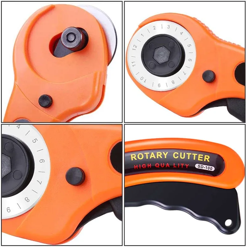 Cutter rotatif 45 mm pour artisanat du cuir et patchwork