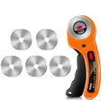 Cutter rotatif cuir 45 mm 5 lames – Couleur Gris clair (1)