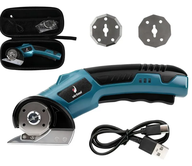Cutter rotatif sans fil 4,2 V pour cuir et tissus