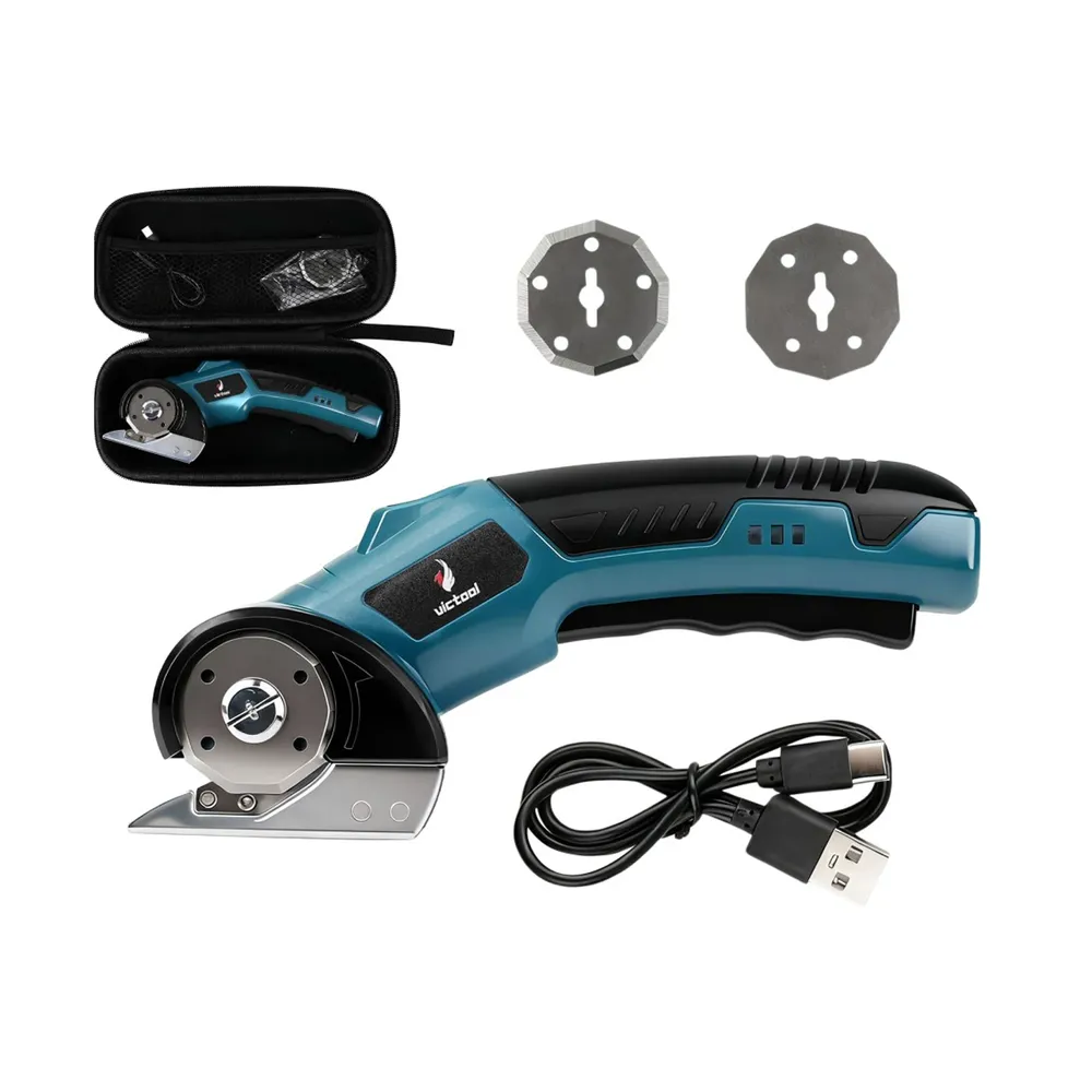 Cutter rotatif sans fil 4,2 V pour cuir et tissus