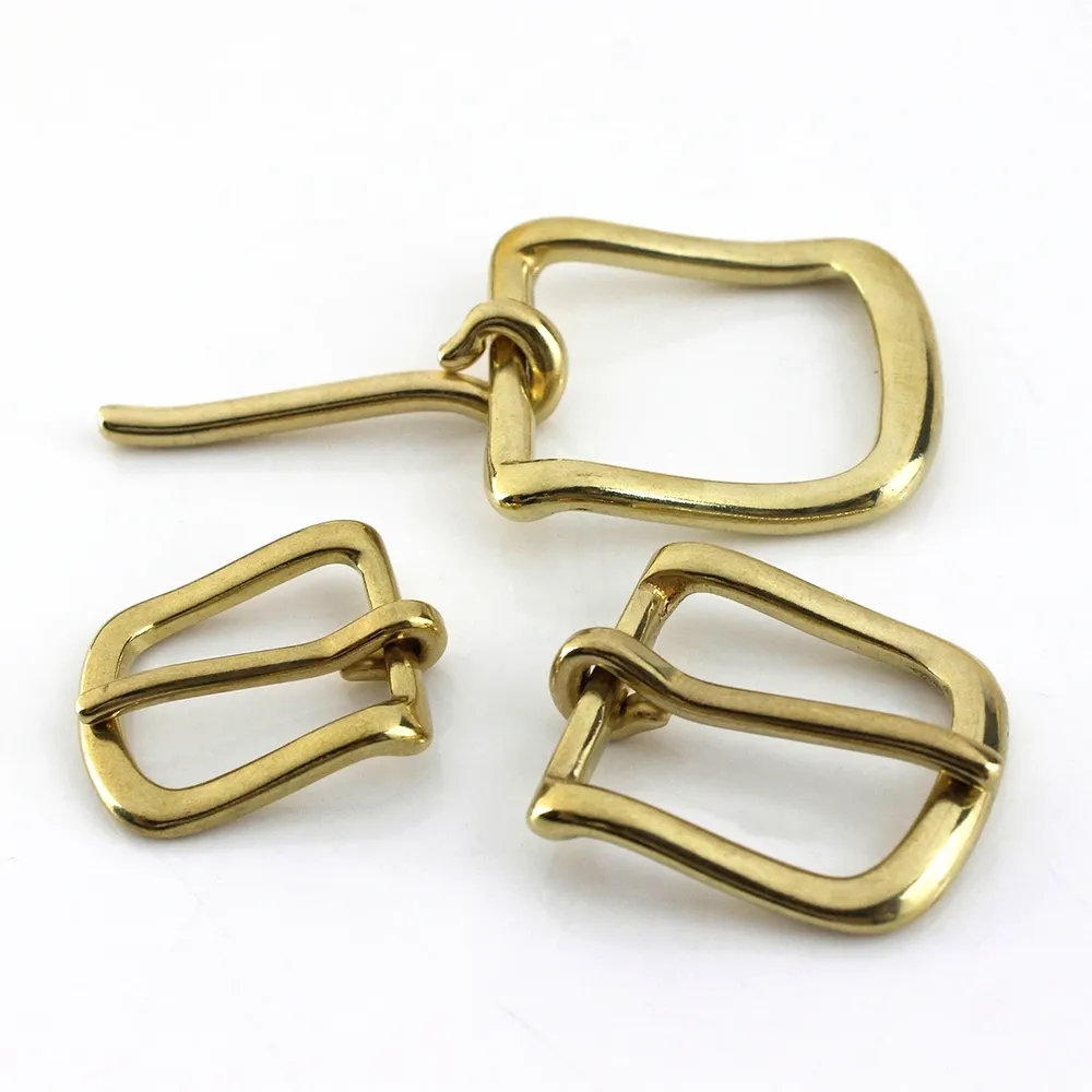 Demi-boucle ardillon laiton 13 à 32 mm pour cuir
