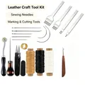 Ensemble outils cuir 4 poinçons 4 mm fil ciré – 1
