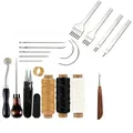Ensemble outils cuir 4 poinçons 4 mm fil ciré – Couleur suit