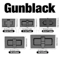 Fermoir verrouillage torsadé métal pour sac – Couleur Gunblack