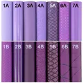 Feuille de similicuir A4 à 50 x 120 cm violet lisse – 1