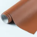 Feuille de similicuir Litchi 20 à 120 cm pour sacs et nœuds – Color Light Brown