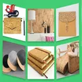 Feuille similicuir PU bois 20 x 30 cm pour artisanat – 2